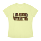 I Am Align With Better Tee — Leopard Text Graphic T-Shirt