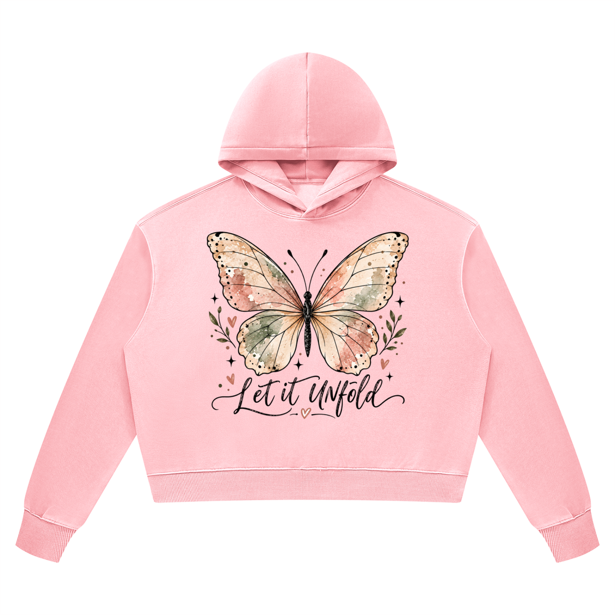 Let It Unfold Vintage Wash Heavyweight Hoodie