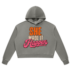 She Made It Happen Vintage Wash Heavyweight Hoodie