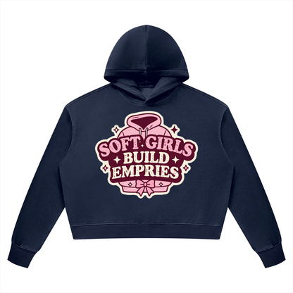 Soft Girls Build Empires Women’s Vintage Wash Heavyweight Hoodie