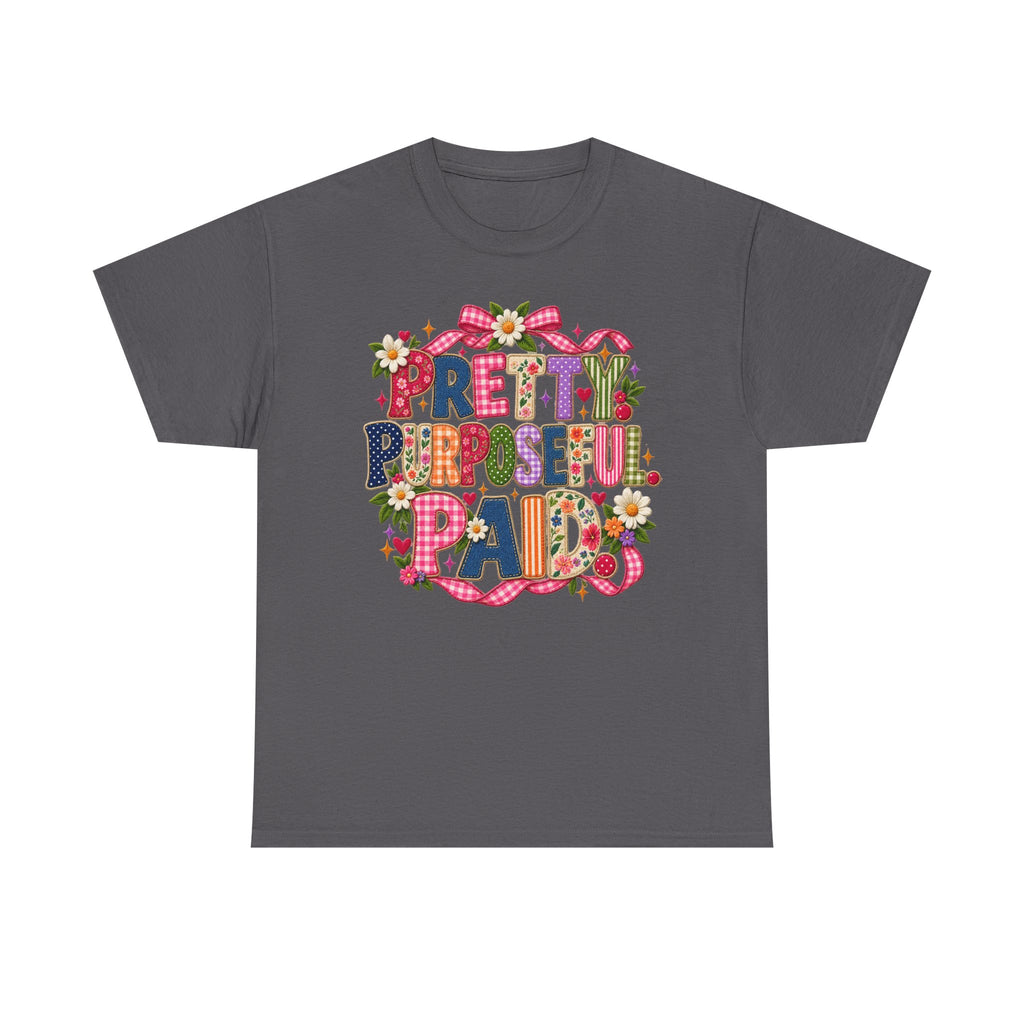 Pretty Purposeful Mama T‑Shirt — Floral Graphic Tee for Moms
