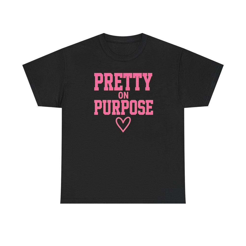 Pretty on Purpose T-Shirt — Inspirational Pink Graphic Tee