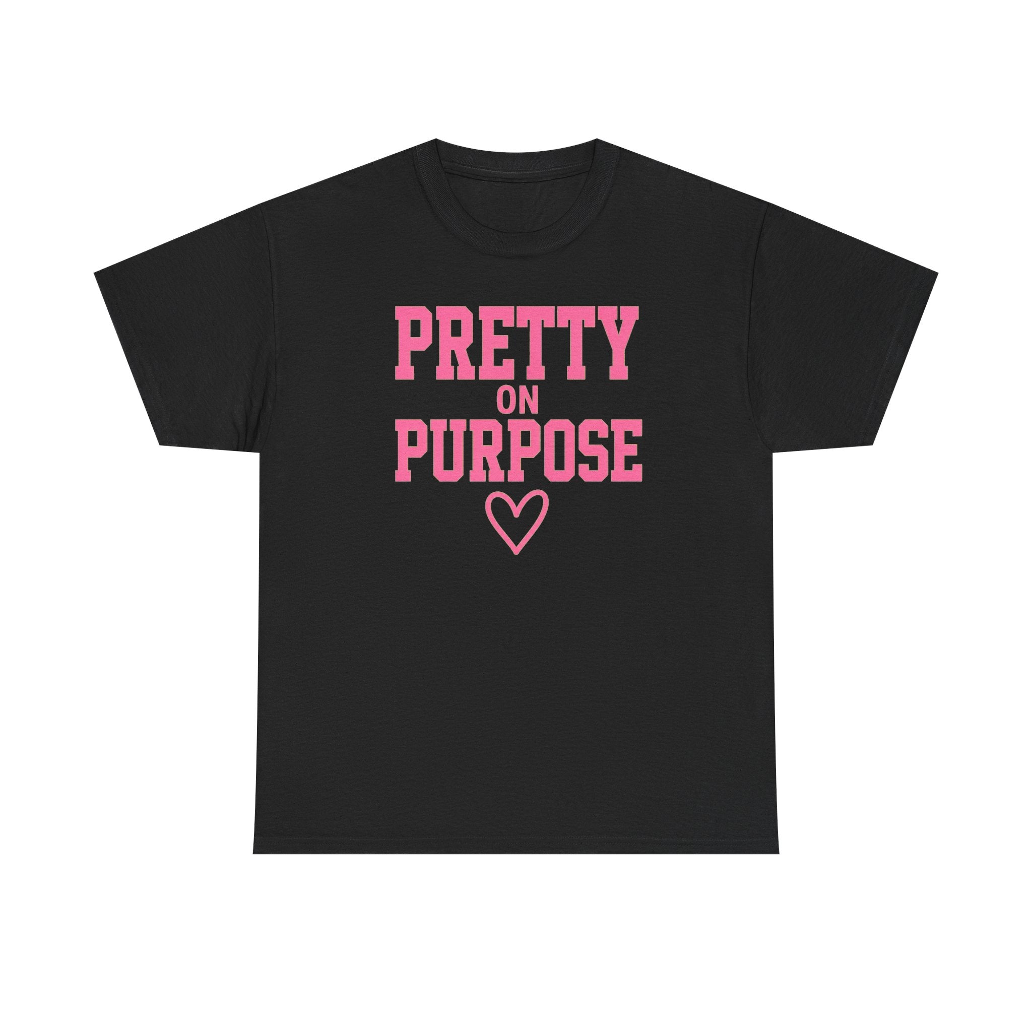 Pretty on Purpose T-Shirt — Inspirational Pink Graphic Tee