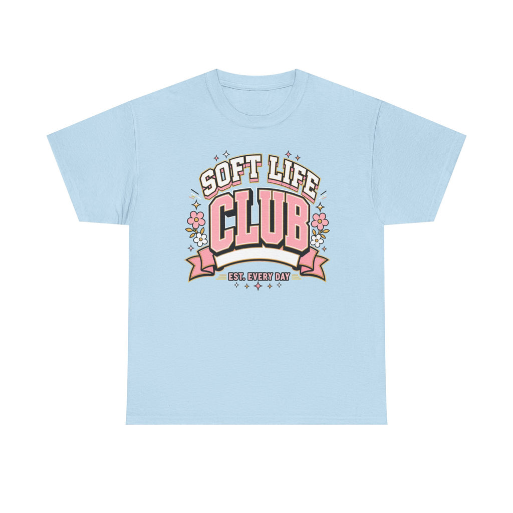Soft Life Club T-Shirt – Retro Pastel Graphic Tee (Soft Life Every Day)