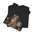 Soft Lover Girl Diary Tee — Retro Leopard Graphic T-Shirt