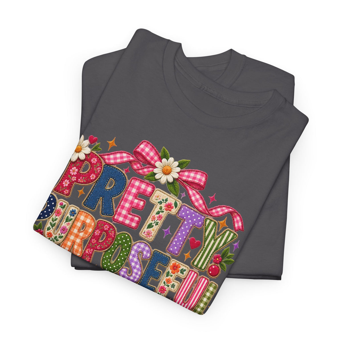 Pretty Purposeful Mama T‑Shirt — Floral Graphic Tee for Moms