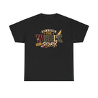 Not a Camper — "The Whole Story" Graphic Tee