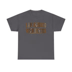 I Am Align With Better Tee — Leopard Text Graphic T-Shirt