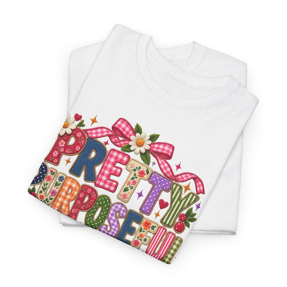Pretty Purposeful Mama T‑Shirt — Floral Graphic Tee for Moms