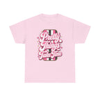 Pretty Things Take Time T-Shirt — Inspirational Pink Script Graphic Tee