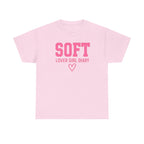 Soft Lover Girl Diary T-Shirt — Pink Heart Graphic Tee