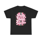 Pretty Things Take Time T-Shirt — Inspirational Pink Script Graphic Tee