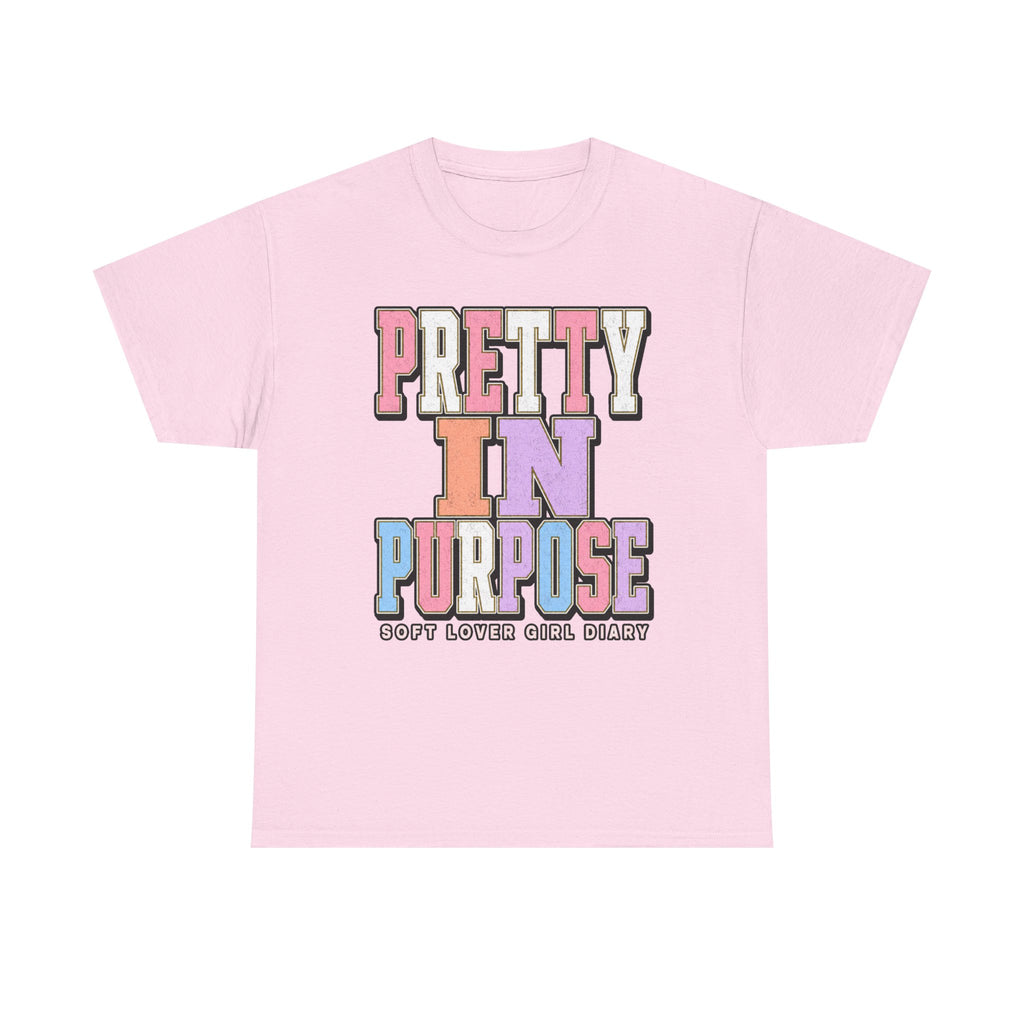 Pretty in Purpose T-Shirt — Inspirational Pastel Graphic Tee ("Pretty in Purpose")