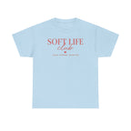 Soft Life Club T‑Shirt — "Peace. Purpose. Priorities." Relaxed Graphic Tee