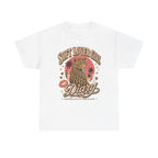 Soft Lover Girl Leopard Tee — Vintage Palm Sunset Graphic T-Shirt