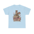 Soft Lover Girl Diary Tee — Retro Leopard Graphic T-Shirt