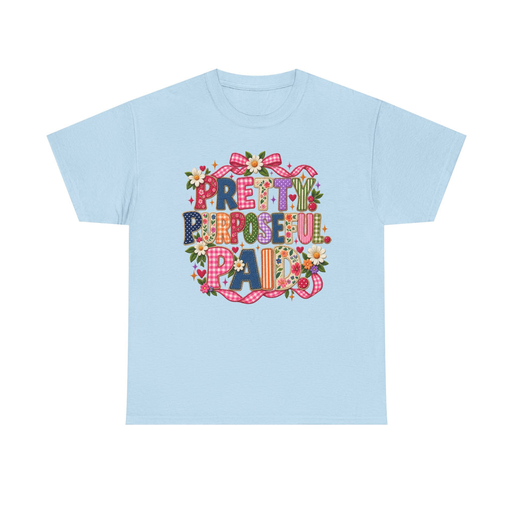 Pretty Purposeful Mama T‑Shirt — Floral Graphic Tee for Moms
