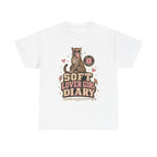 Soft Lover Girl Diary Tee — Retro Leopard Graphic T-Shirt