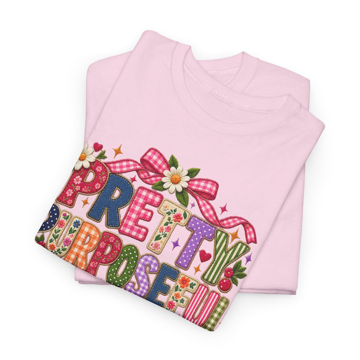 Pretty Purposeful Mama T‑Shirt — Floral Graphic Tee for Moms