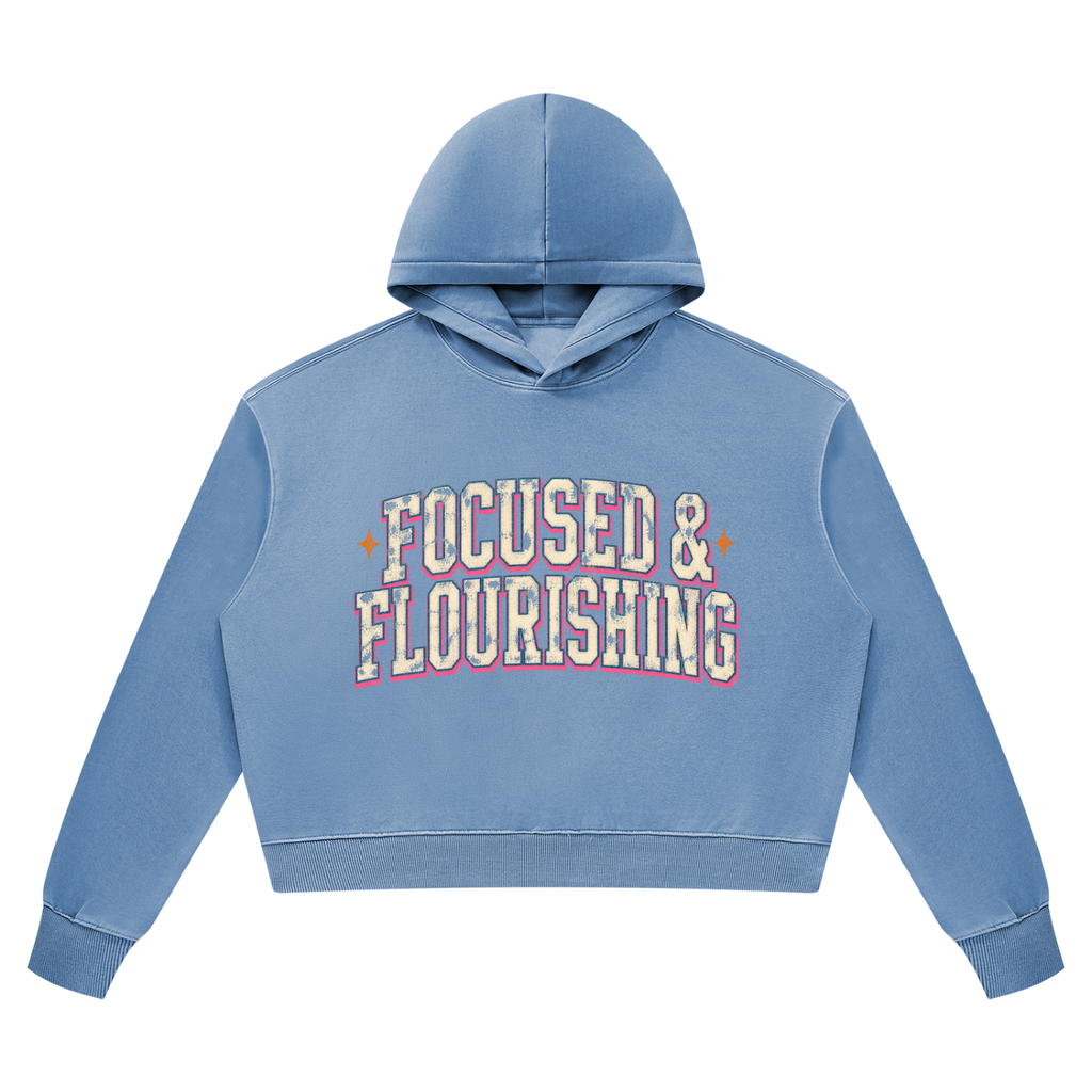 Focused & Flourishing Vintage Wash Heavyweight Hoodie
