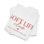 Soft Life Club T‑Shirt — "Peace. Purpose. Priorities." Relaxed Graphic Tee