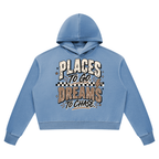 Places To Go Dreams To Chase Vintage Wash Heavyweight Hoodie