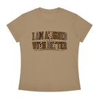 I Am Align With Better Tee — Leopard Text Graphic T-Shirt