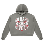 Go Hard Never Give Up Vintage Wash Heavyweight Hoodie