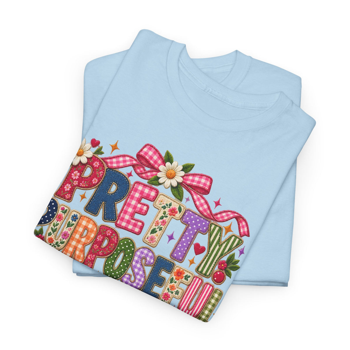 Pretty Purposeful Mama T‑Shirt — Floral Graphic Tee for Moms