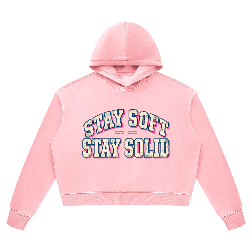 Stay Soft Stay Solid Vintage Wash Heavyweight Hoodie