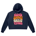 Good Energy Great Things Vintage Wash Heavyweight Hoodie