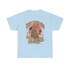 Soft Lover Girl Leopard Tee — Vintage Palm Sunset Graphic T-Shirt