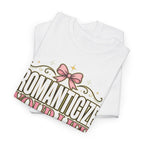 Romanticize Your Life T-Shirt | Pink Bows Vintage Typography