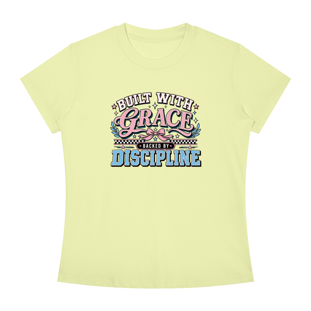 Grace & Discipline Graphic Tee — "Built With Grace, Guided By Discipline"
