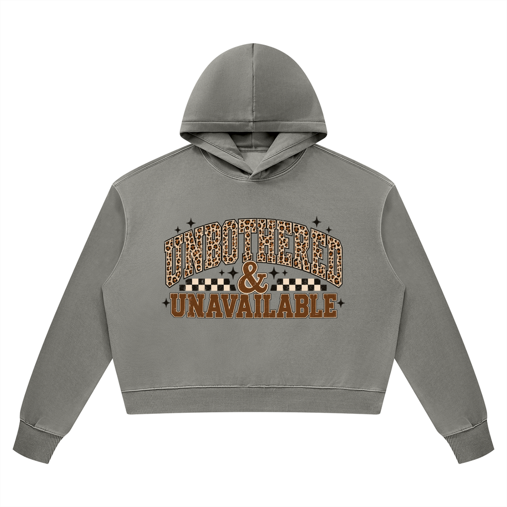 Unbothered & Unavailable Vintage Wash Heavyweight Hoodie