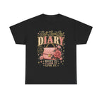 Soft Lover Girl Diary T‑Shirt — Vintage Pink Floral Journal Graphic Tee