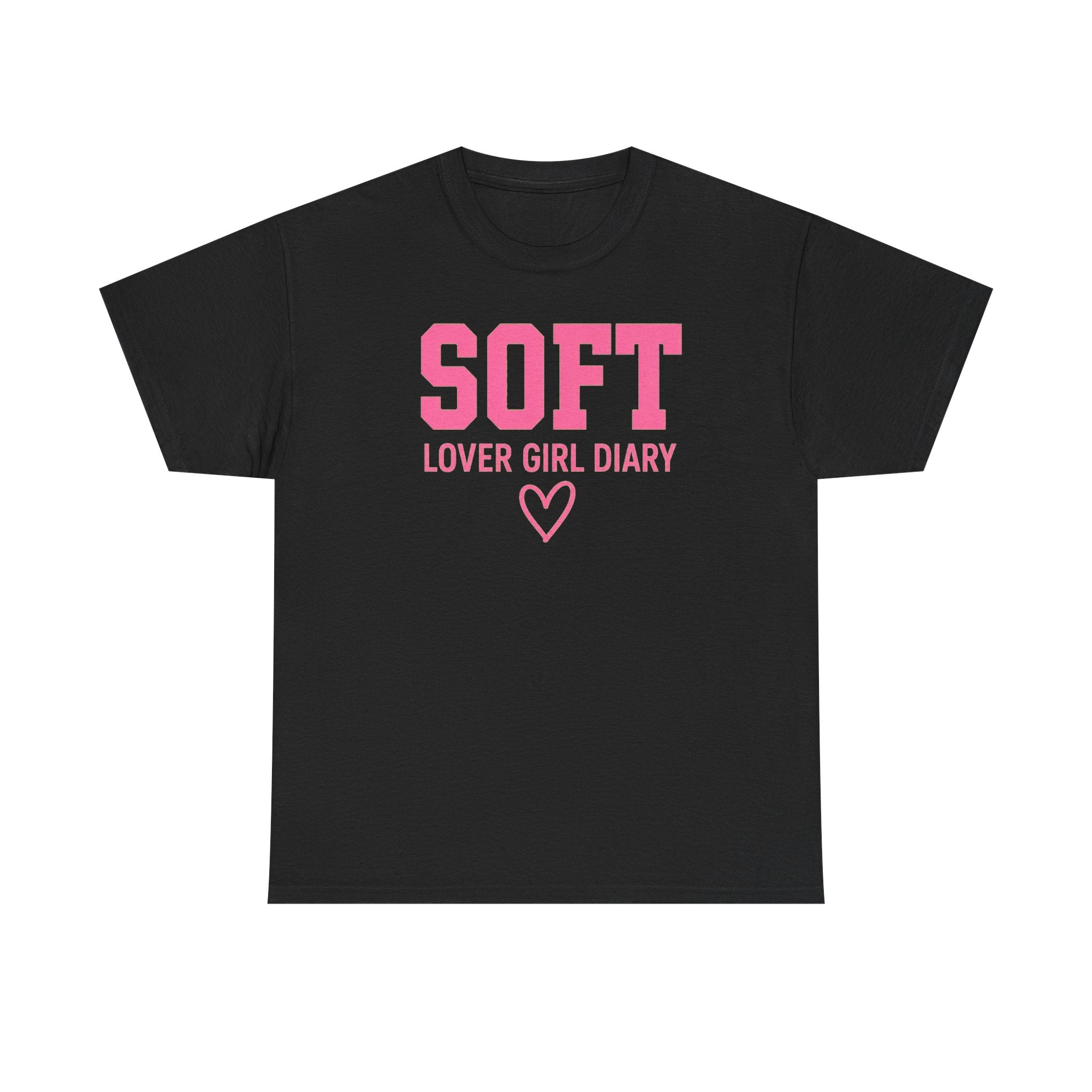 Soft Lover Girl Diary T-Shirt — Pink Heart Graphic Tee