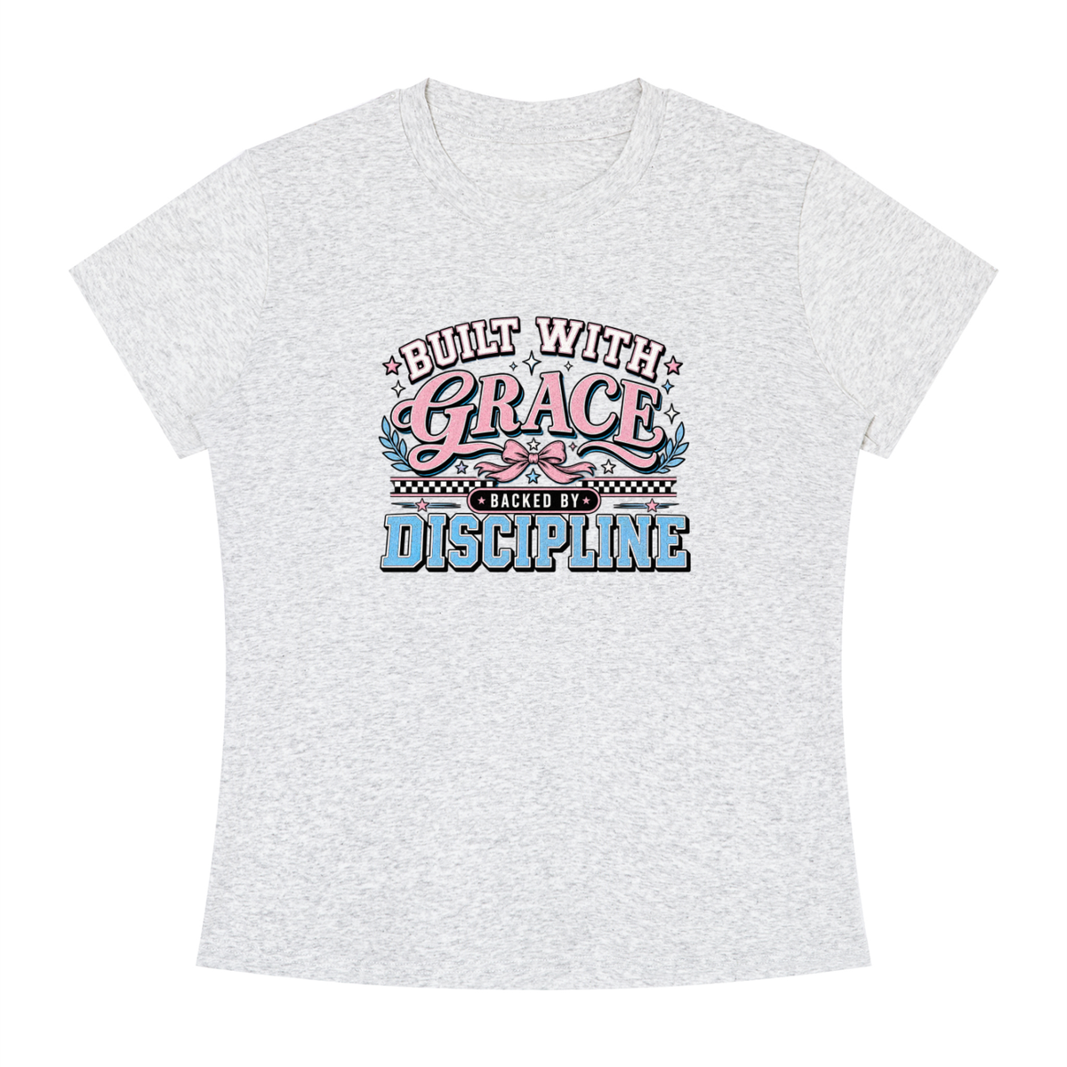 Grace & Discipline Graphic Tee — "Built With Grace, Guided By Discipline"
