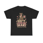 Soft Lover Girl Diary Tee — Retro Leopard Graphic T-Shirt