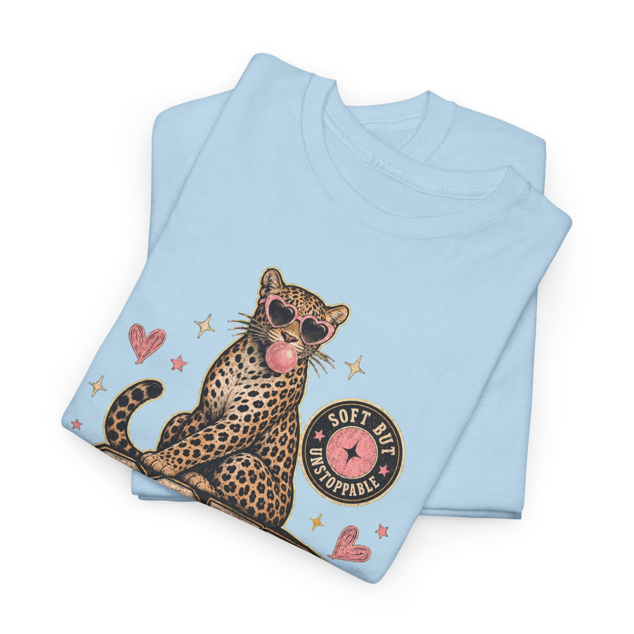 Soft Lover Girl Diary Tee — Retro Leopard Graphic T-Shirt