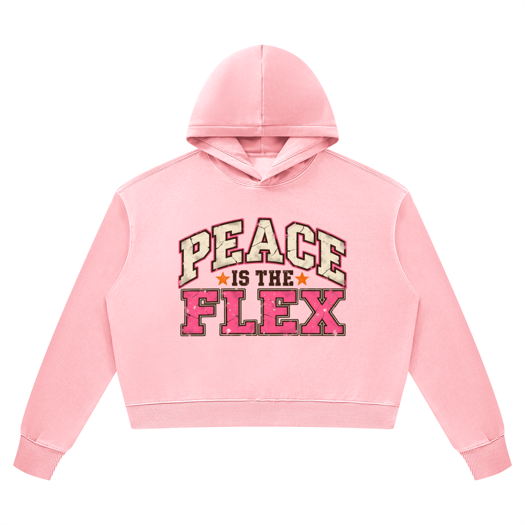 Peace Is The Flex Vintage Wash Heavyweight Hoodie