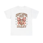 Soft Lover Girl Diary Tee | Pink Bow Heart Graphic