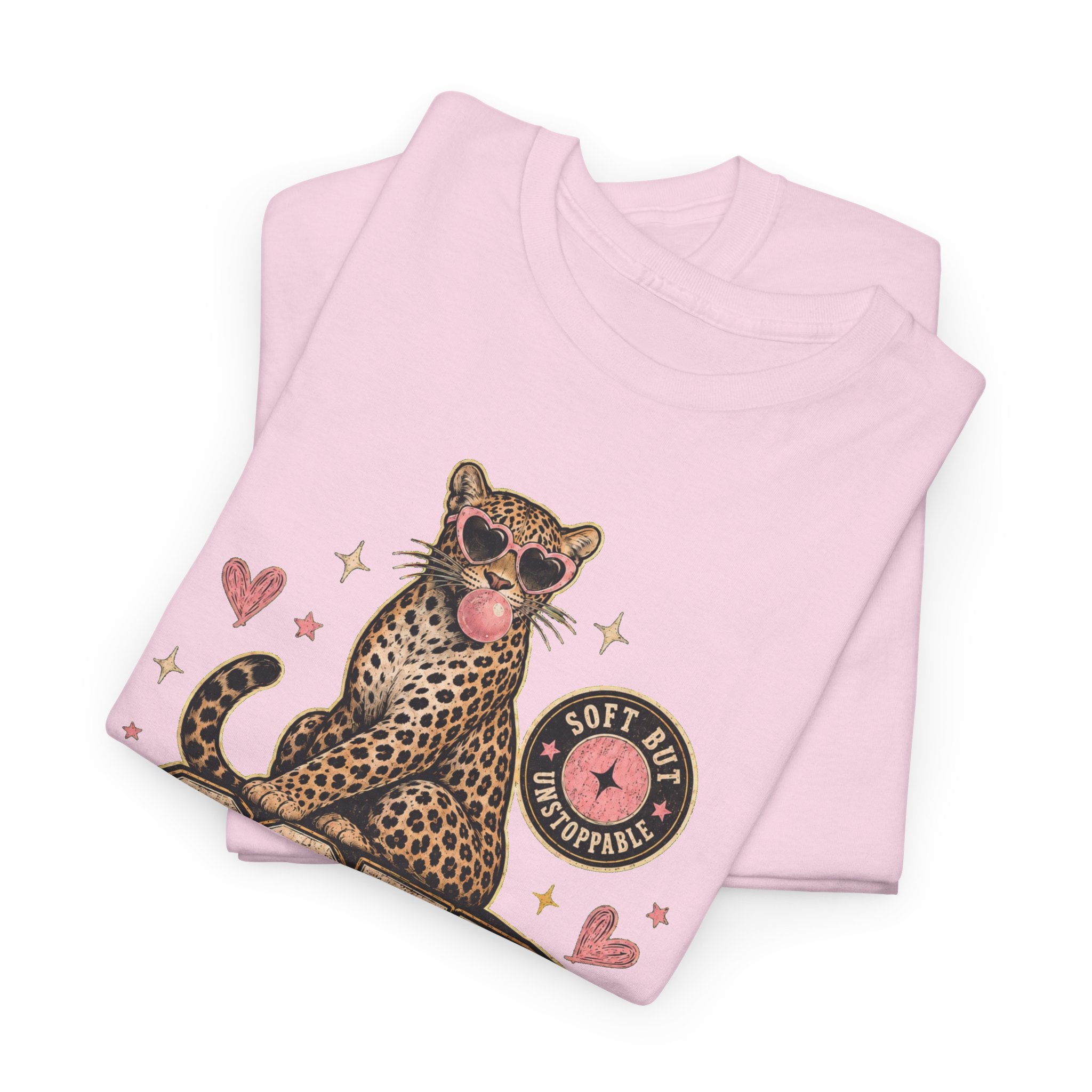 Soft Lover Girl Diary Tee — Retro Leopard Graphic T-Shirt