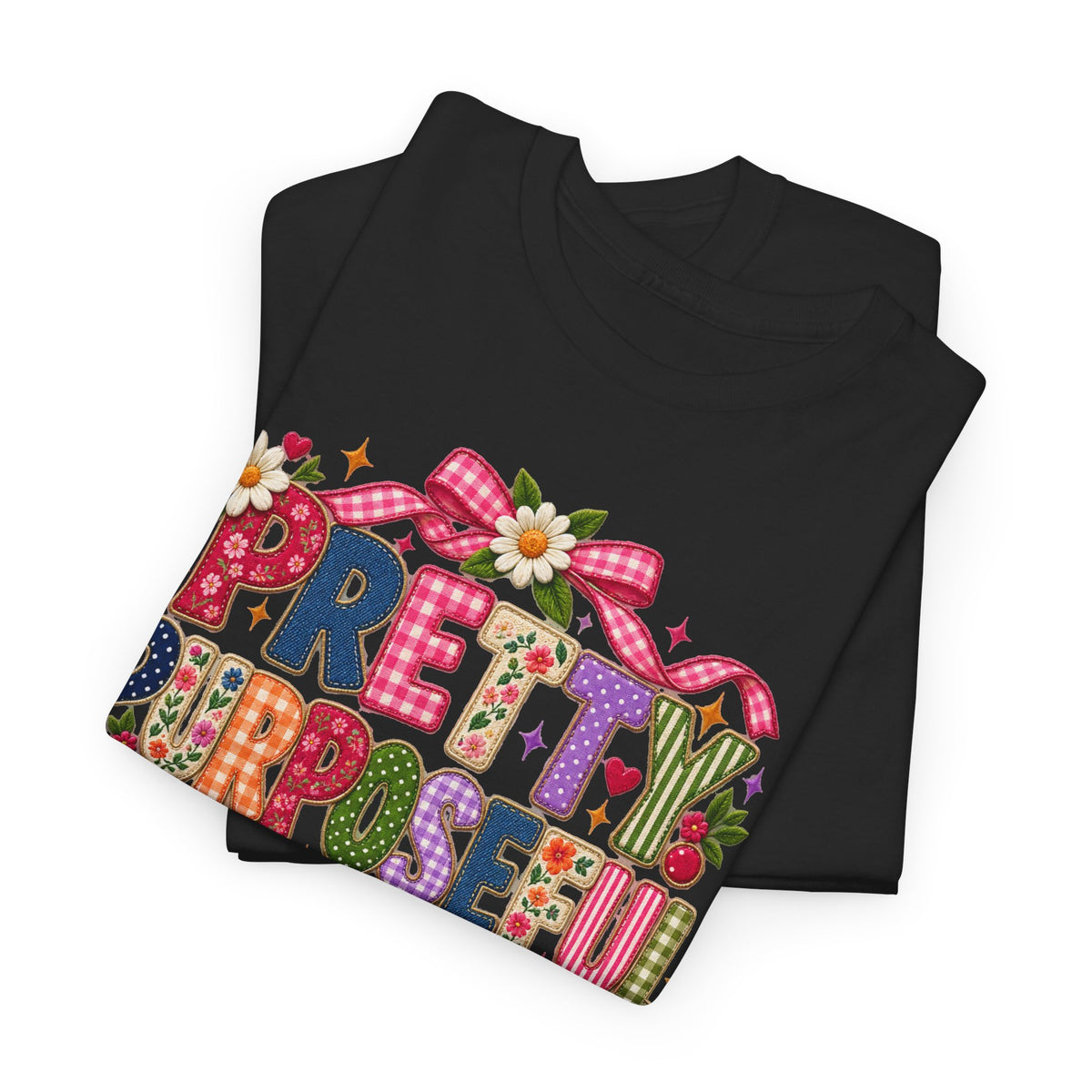 Pretty Purposeful Mama T‑Shirt — Floral Graphic Tee for Moms