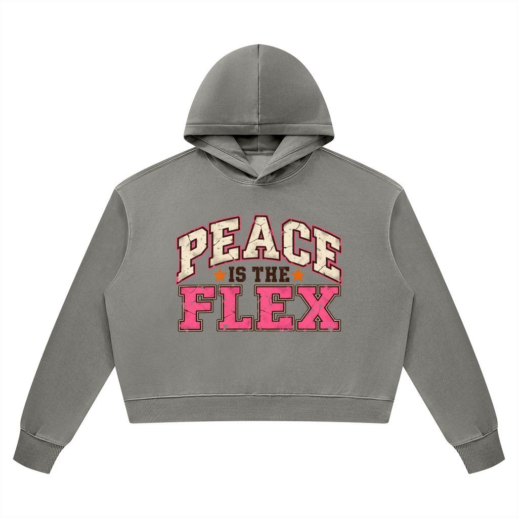 Peace Is The Flex Vintage Wash Heavyweight Hoodie