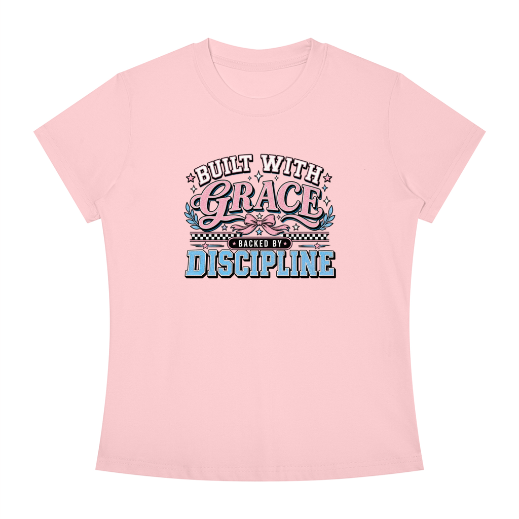 Grace & Discipline Graphic Tee — "Built With Grace, Guided By Discipline"