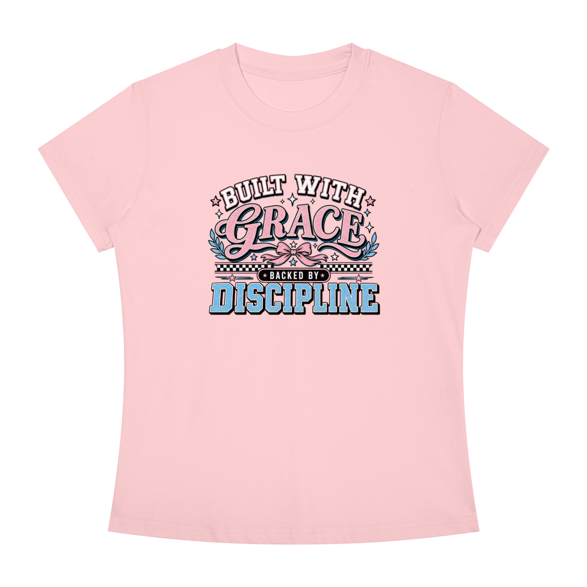 Grace & Discipline Graphic Tee — "Built With Grace, Guided By Discipline"