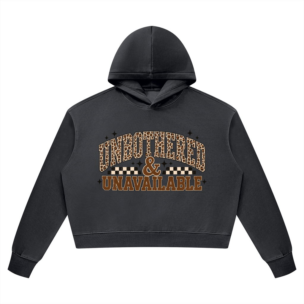 Unbothered & Unavailable Vintage Wash Heavyweight Hoodie