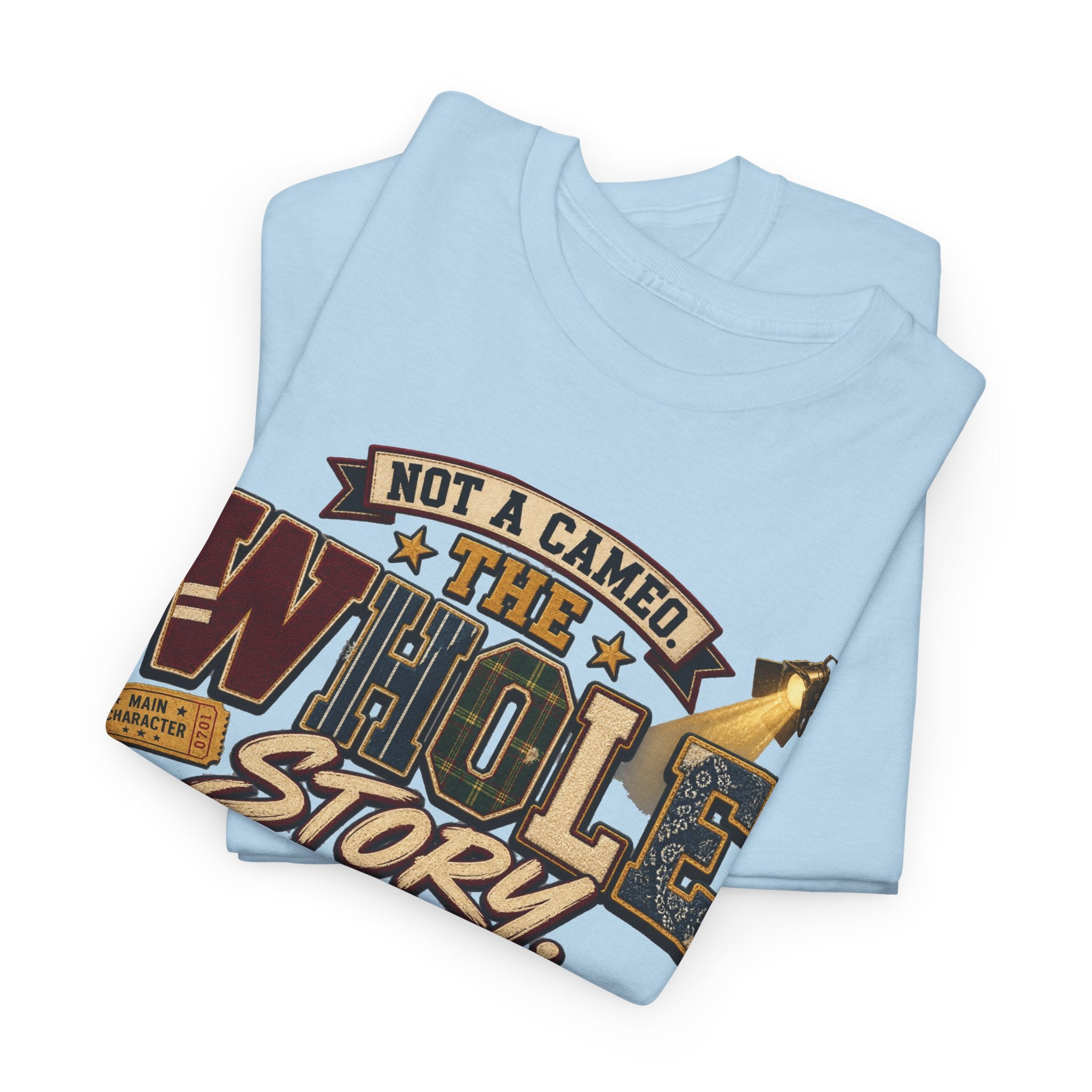 Not a Camper — "The Whole Story" Graphic Tee