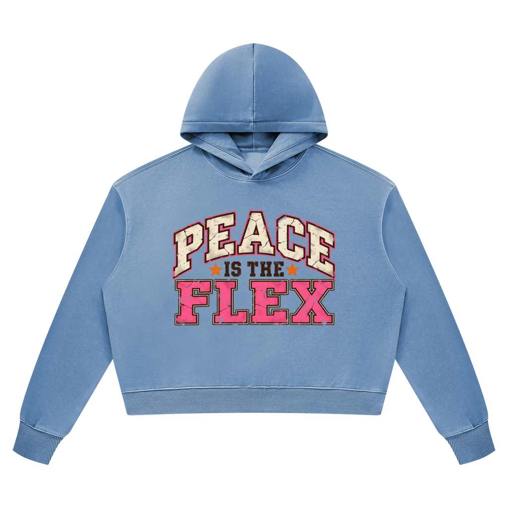 Peace Is The Flex Vintage Wash Heavyweight Hoodie